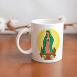 Collection of  beautiful ceramic sublimation children's mugs with Catholic prints to remind us of our faith and to encourage us to pray daily. Dishwasher proof.