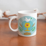 Collection of  beautiful  First Communion ceramic sublimation children's mugs with Catholic prints to remind us of our faith and to encourage us to pray daily. Dishwasher proof.