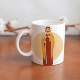 Collection of beautiful ceramic sublimation children's mugs with Catholic prints to remind us of our faith and to encourage us to pray daily. Dishwasher proof.