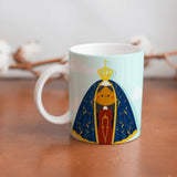 Collection of beautiful ceramic sublimation children's mugs with Catholic prints to remind us of our faith and to encourage us to pray daily. Dishwasher proof.