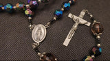 Our Lady of Graces Miraculous Heirloom Rosary. Kim Williams Rosaries. The Village Artist.