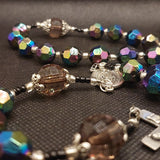 Our Lady of Graces Miraculous Heirloom Rosary. Kim Williams Rosaries. The Village Artist.