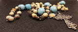 beautiful Catholic Vintage Bohemian Heirloom Rosary made by Kim Williams Rosaries. The Village Artist.