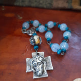 Catholic moon blue sun Pocket Rosary