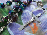 Our Lady of Graces Miraculous Heirloom Rosary. Kim Williams Rosaries. The Village Artist.
