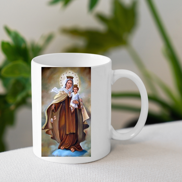 Our Lady of Mount Carmel Catholic mug