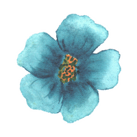 Blue flower Tote bag