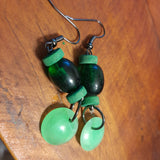 Vintage Green Explosion Earrings