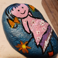 Hand-painted rock, Kim Williams Designs, The Village Artist