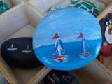 Hand-painted rocks by Kim Williams Designs, The Village Artist, villageartist.shop