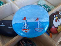 Hand-painted rocks by Kim Williams Designs, The Village Artist, villageartist.shop