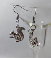 Silver Squirrel Charms