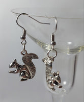 Silver Squirrel Charms