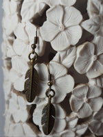 Vintage Brass Feathers