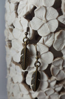 Vintage Brass Feathers